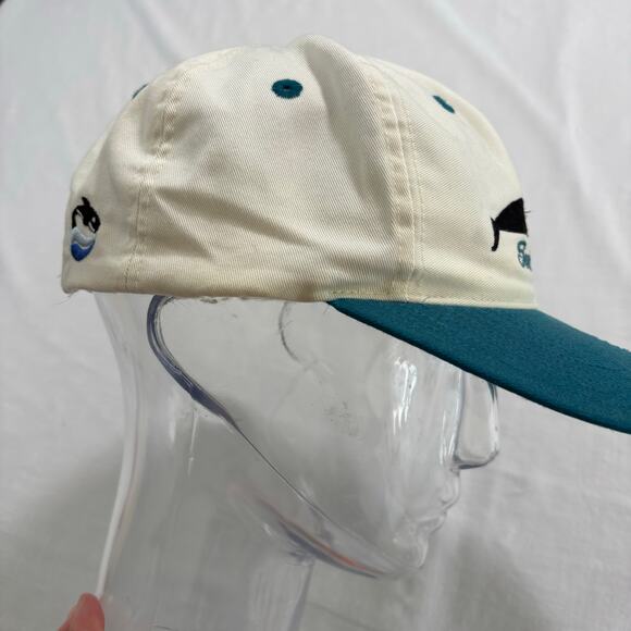 Vintage Seaworld Embroidered Orca Whale Snapback Hat Shamu Retro - Picture 7 of 9